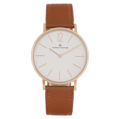 ساعت مچی عقربه ای مردانه و زنانه آلفا سفیر مدل 383r