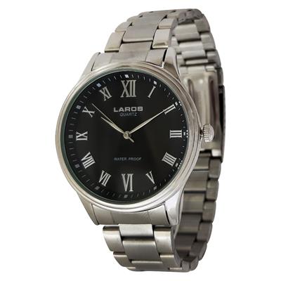 ساعت مچی عقربه ای مردانه لاروس مدل 0817 80071 به همراه دستمال مخصوص برند کلین واچ