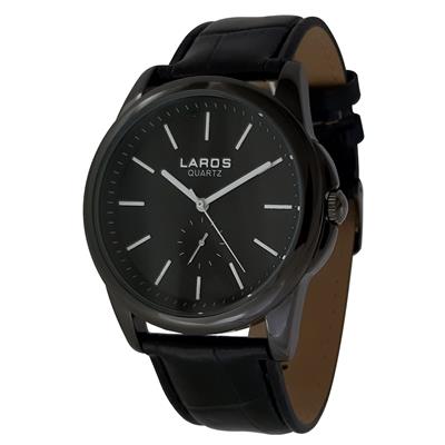 ساعت مچی عقربه ای مردانه لاروس مدل 1117 80119 s به همراه دستمال مخصوص برند کلین واچ