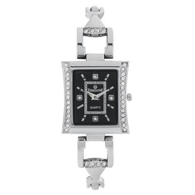 ساعت مچی عقربه ای زنانه تایم زون مدل time silver