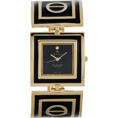 ساعت مچی عقربه ای زنانه موناکس مدل time philosophy black