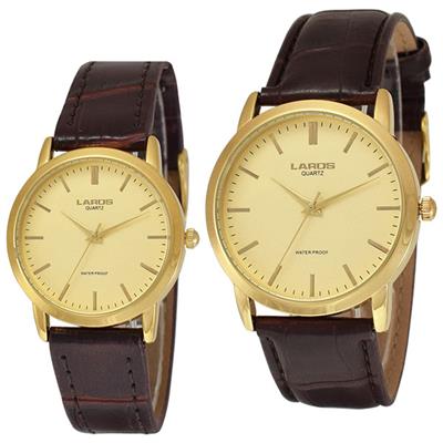 ست ساعت مچی عقربه ای مردانه و زنانه لاروس مدل p2771013