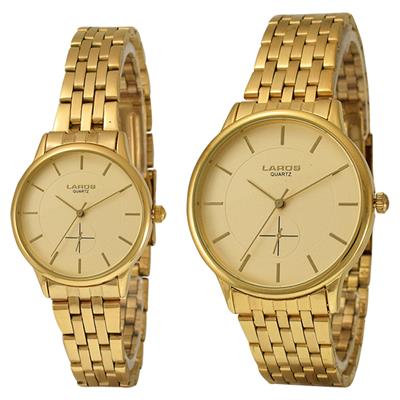 ست ساعت مچی عقربه ای مردانه و زنانه لاروس مدل p2771006