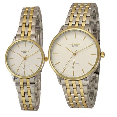ست ساعت مچی عقربه ای مردانه و زنانه لاروس مدل p2771003