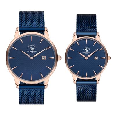 ست ساعت مچی عقربه ای مردانه و زنانه سانتا باربارا مدل sb1410024