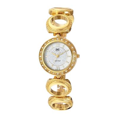 ساعت مچی عقربه ای زنانه کیو اند کیو مدل f341j001y