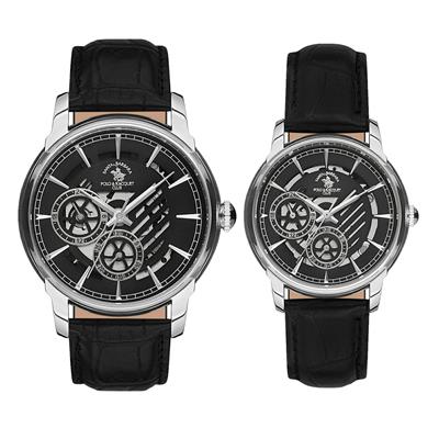 ست ساعت مچی عقربه ای مردانه و زنانه سانتا باربارا مدل sb1210052