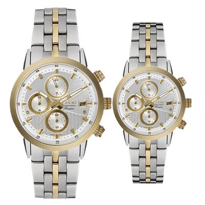 ست ساعت مچی عقربه ای زنانه و مردانه لاکسمی مدل 850412