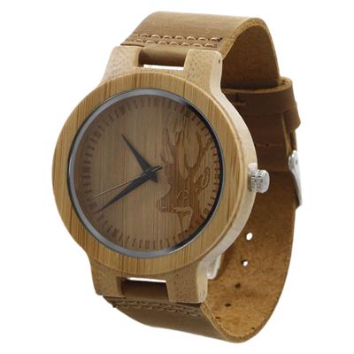 ساعت مچی چوبی عقربه ای کد bmk15