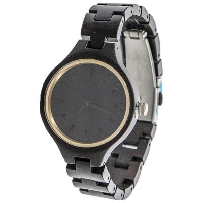 ساعت مچی چوبی عقربه ای زنانه کد bmk32