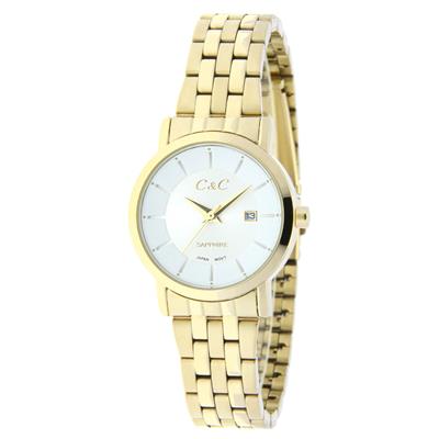 ساعت مچی عقربه ای زنانه سی اند سی مدل sn 1284l gs
