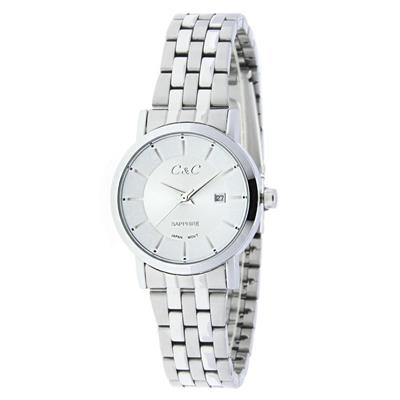 ساعت مچی عقربه ای زنانه سی اند سی مدل sn 1284l ss