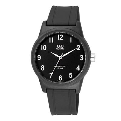 ساعت مچی عقربه ای مردانه کیو اند کیو مدلvr35j022y به همراه دستمال مخصوص برند کلین واچ