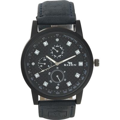 ساعت مچی عقربه ای مردانه ریزن مدل 10 black