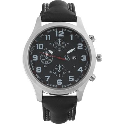 ساعت مچی عقربه ای مردانه وی 6 مدل 15 black