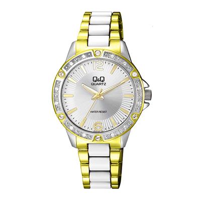 ساعت مچی عقربه ای زنانه کیو اند کیو مدل f533j411y