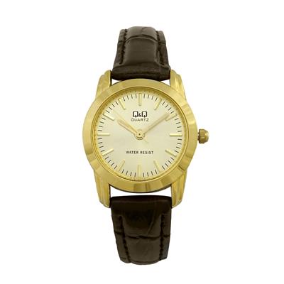 ساعت مچی عقربه ای زنانه کیو اند کیو مدل q469j100y به همراه دستمال مخصوص برند کلین واچ