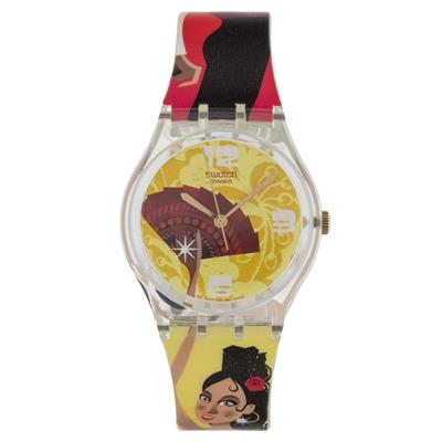 ساعت مچی عقربه ای دخترانه سواچ مدل ge101