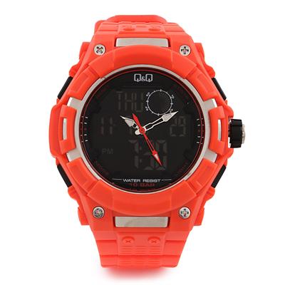 ساعت مچی عقربه ای کیو اند کیو مدل gw80j006y به همراه دستمال مخصوص برند کلین واچ