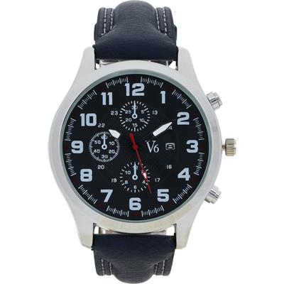 ساعت مچی عقربه ای مردانه وی 6 مدل rain blue