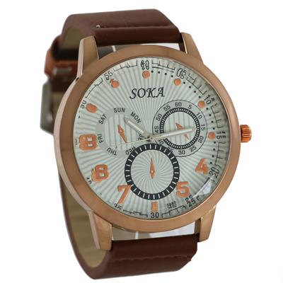 ساعت مچی عقربهای مردانه سوکا مدل mw508