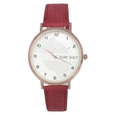 ساعت مچی عقربه ای زنانه سوری شات مدل sur 9988 gher به همراه دستمال مخصوص نانو کلیر واچ