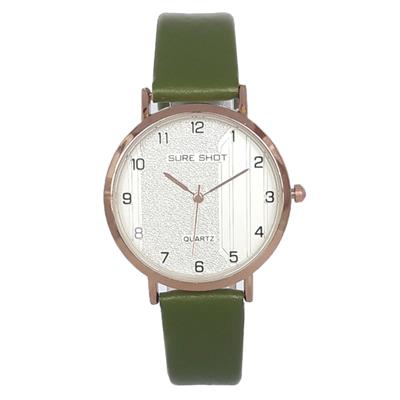 ساعت مچی عقربه ای زنانه سوری شات مدل sur 9966 sab به همراه دستمال مخصوص نانو کلیر واچ