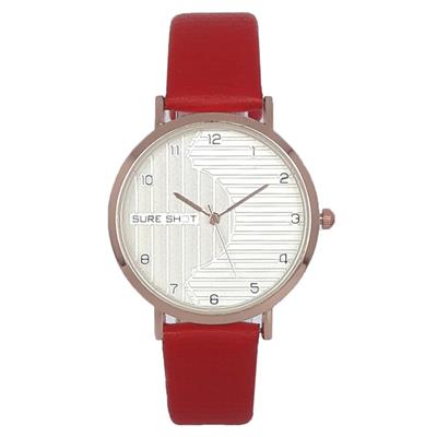 ساعت مچی عقربه ای زنانه سوری شات مدل sur 9944 gher به همراه دستمال مخصوص نانو کلیر واچ