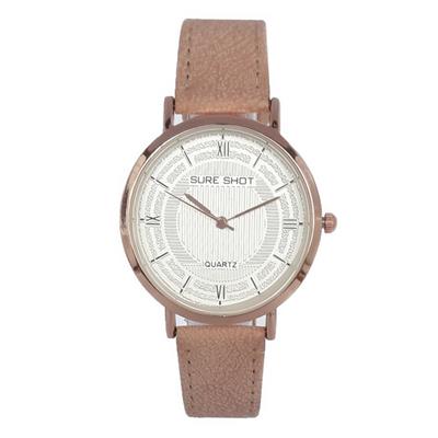 ساعت مچی عقربه ای زنانه سوری شات مدل sur 9977 gholb به همراه دستمال مخصوص نانو کلیر واچ