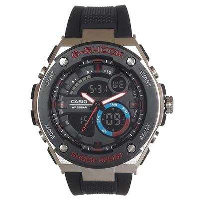 ساعت مچی دیجیتال مردانه مدل g sh 1144 me gher به همراه دستمال مخصوص نانو برند کلیر واچ