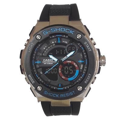 ساعت مچی دیجیتال مردانه مدل g sh 1144 me ab به همراه دستمال مخصوص نانو برند کلیر واچ