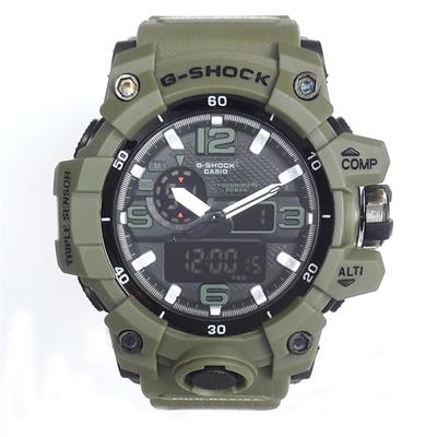 ساعت مچی دیجیتال مردانه مدل g sh 1188 sab به همراه دستمال مخصوص نانو برند کلیر واچ