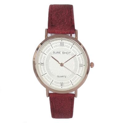 ساعت مچی عقربه ای زنانه سوری شات مدل sur 9977 gher به همراه دستمال مخصوص نانو کلیر واچ