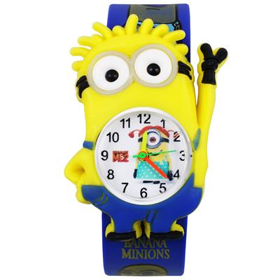 ساعت مچی عقربه ای پسرانه مدل minion 01
