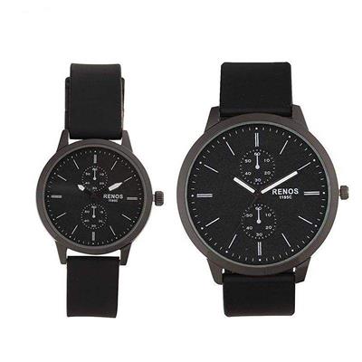 ست ساعت مچی عقربه ای زنانه و مردانه مدل 001