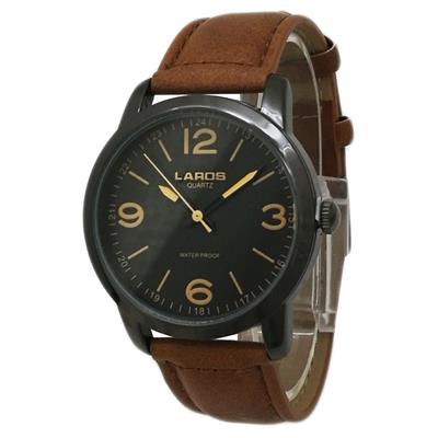 ساعت مچی عقربه ای مردانه لاروس مدل1117 80153 s به همراه دستمال مخصوص برند کلین واچ