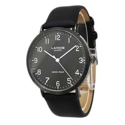 ساعت مچی عقربه ای مردانه لاروس مدل1117 80129 s به همراه دستمال مخصوص برند کلین واچ