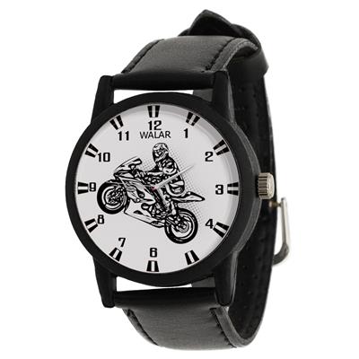 ساعت مچی عقربه ای مردانه والار طرح موتورسواری کد lf2196