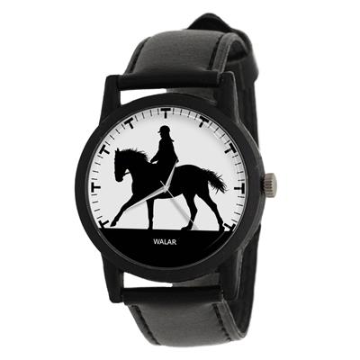 ساعت مچی عقربه ای والار طرح اسب سواری کد lf2174
