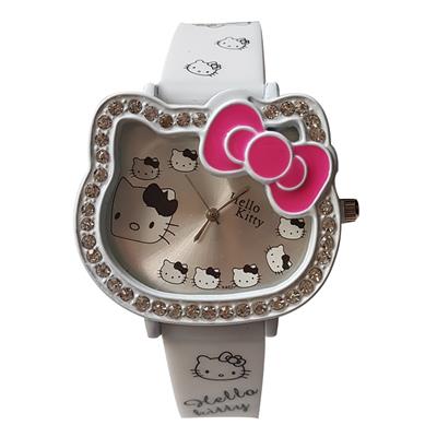 ساعت مچی عقربه ای دخترانه کیتی همراه با جعبه ساعت کد akwj