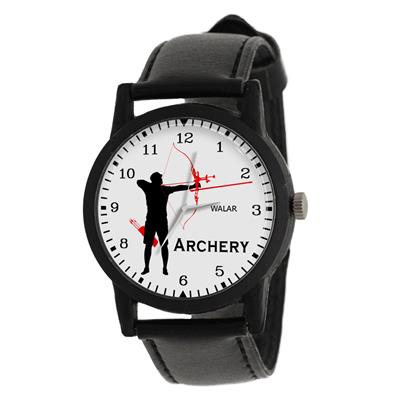 ساعت مچی عقربه ای مردانه والار طرح تیر اندازی با کمان کد lf2129