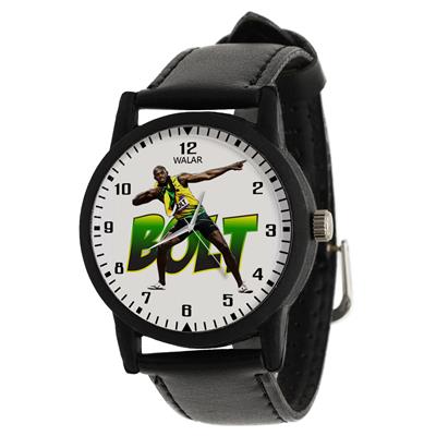 ساعت مچی عقربه ای والار طرح یوسین بولت کد lf2093