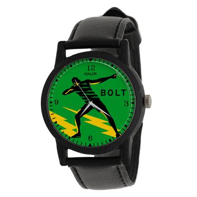 ساعت مچی عقربه ای والار طرح یوسین بولت کد lf2092