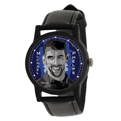 ساعت مچی عقربه ای مردانه والار طرح مایکل فلپس کد lf2080