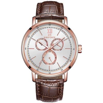 ساعت مچی عقربه ای مردانه نیوی فورس مدل nf3002rgw