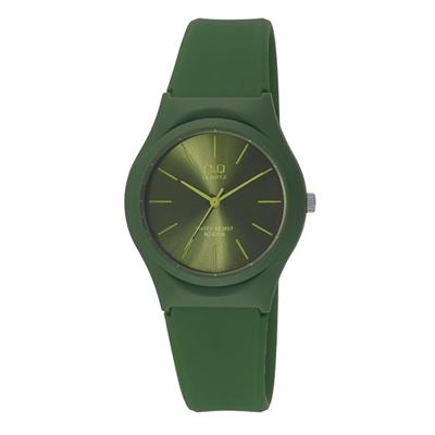 ساعت مچی عقربه ای زنانه کیو اند کیو مدل vq86j024y به همراه دستمال مخصوص برند کلین واچ