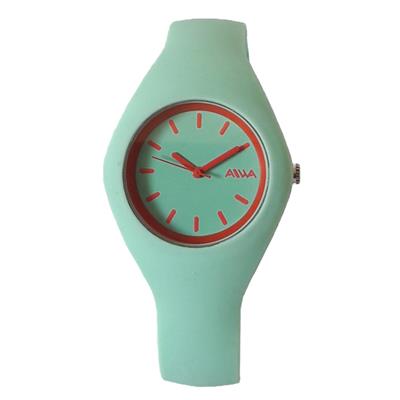 ساعت مچی عقربه ای زنانه آیوا مدل aiwa9338 sab gher به همراه دستمال مخصوص نانو برند کلیر واچ