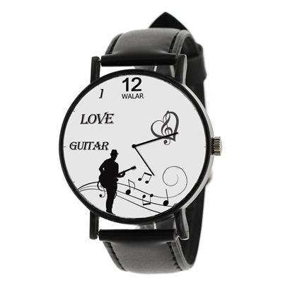 ساعت مچی عقربه ای زنانه والار طرح گیتار مدل lf1139 f