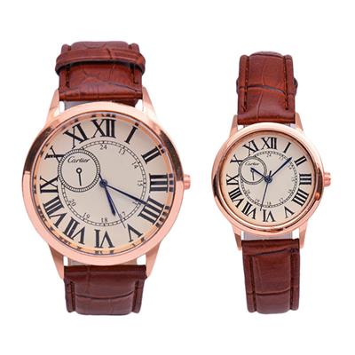 ست ساعت مچی عقربه ای زنانه و مردانه مدل csbr