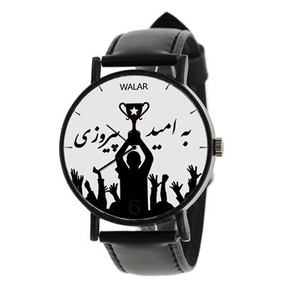 ساعت مچی عقربه ای مردانه والار طرح به امید پیروزی مدل lf1130 m